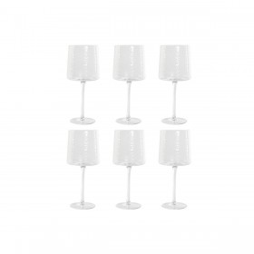 Set di Bicchieri Home ESPRIT Trasparente Cristallo 9,6 x 9,6 x 22,5 cm (6 Unità)