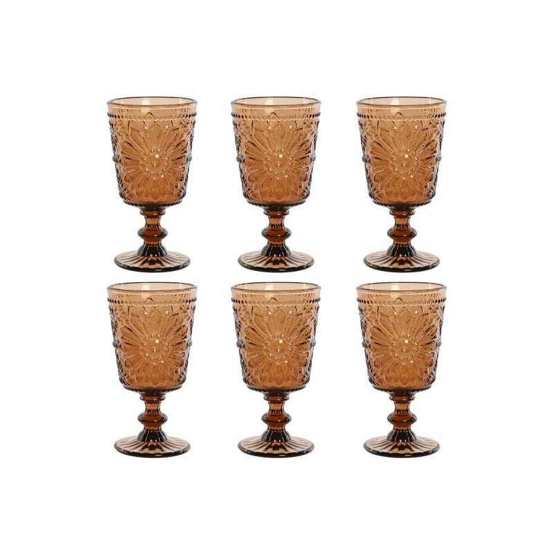 Set di Bicchieri Home ESPRIT Cristallo 8,5 x 8,5 x 16,3 cm (6 Unità)