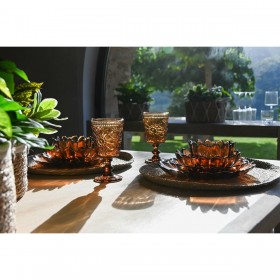 Set di Bicchieri Home ESPRIT Cristallo 8,5 x 8,5 x 16,3 cm (6 Unità)