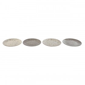 Set di piatti Home ESPRIT Marrone Beige Porcellana 27 x 27 x 2 cm
