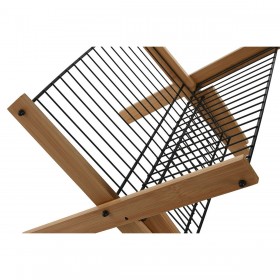 Scolapiatti da Lavandino Home ESPRIT Nero 39,5 x 38 x 27 cm