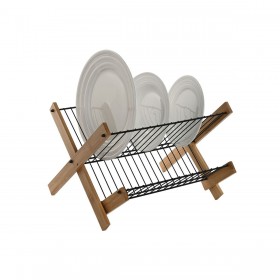 Scolapiatti da Lavandino Home ESPRIT Nero 39,5 x 38 x 27 cm