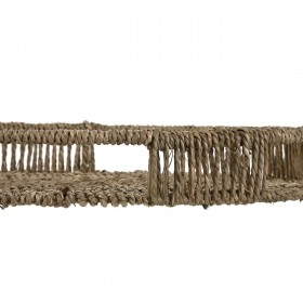 Set di Vassoi Home ESPRIT Naturale Tropicale 45 x 45 x 7 cm (3 Unità)