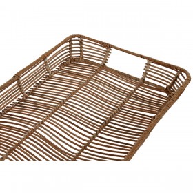 Set di Vassoi Home ESPRIT Naturale Tropicale 44 x 32 x 6 cm (3 Unità)