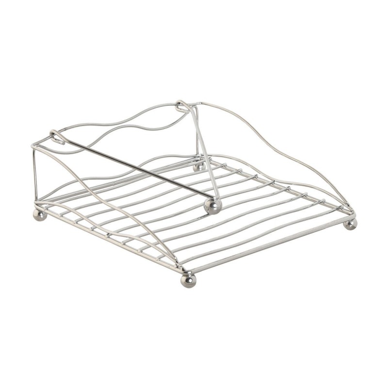 Portatovagliolo Home ESPRIT Argentato Metallo 19 x 19 x 7 cm