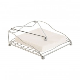 Portatovagliolo Home ESPRIT Argentato Metallo 19 x 19 x 7 cm