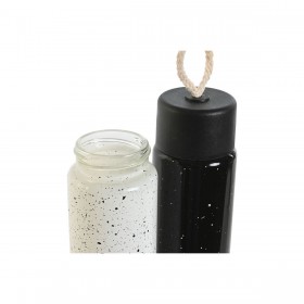 Bottiglia Térmica Home ESPRIT Bianco Nero 350 ml (2 Unità)