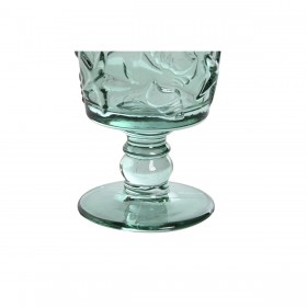 Set di Bicchieri Home ESPRIT Turchese Cristallo 345 ml (6 Unità)