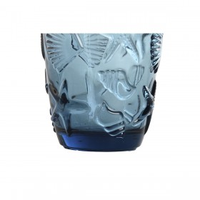 Set di Bicchieri Home ESPRIT Azzurro Cristallo Mediterraneo Con rilievo 290 ml (6 Unità)