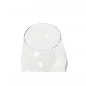 Set di calici da vino Home ESPRIT Trasparente Cristallo 410 ml (6 Unità)