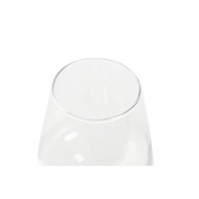 Set di calici da vino Home ESPRIT Trasparente Cristallo 360 ml (6 Unità)