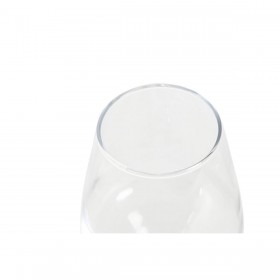 Set di calici da vino Home ESPRIT Trasparente Cristallo 265 ml (6 Unità)