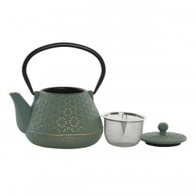 Teiera Home ESPRIT Verde Acciaio inossidabile Ferro 600 ml