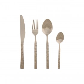 Posate Home ESPRIT Argentato Acciaio inossidabile 15 x 7 x 24 cm 16 Pezzi