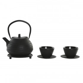 Teiera Home ESPRIT Nero Acciaio inossidabile Ferro 800 ml