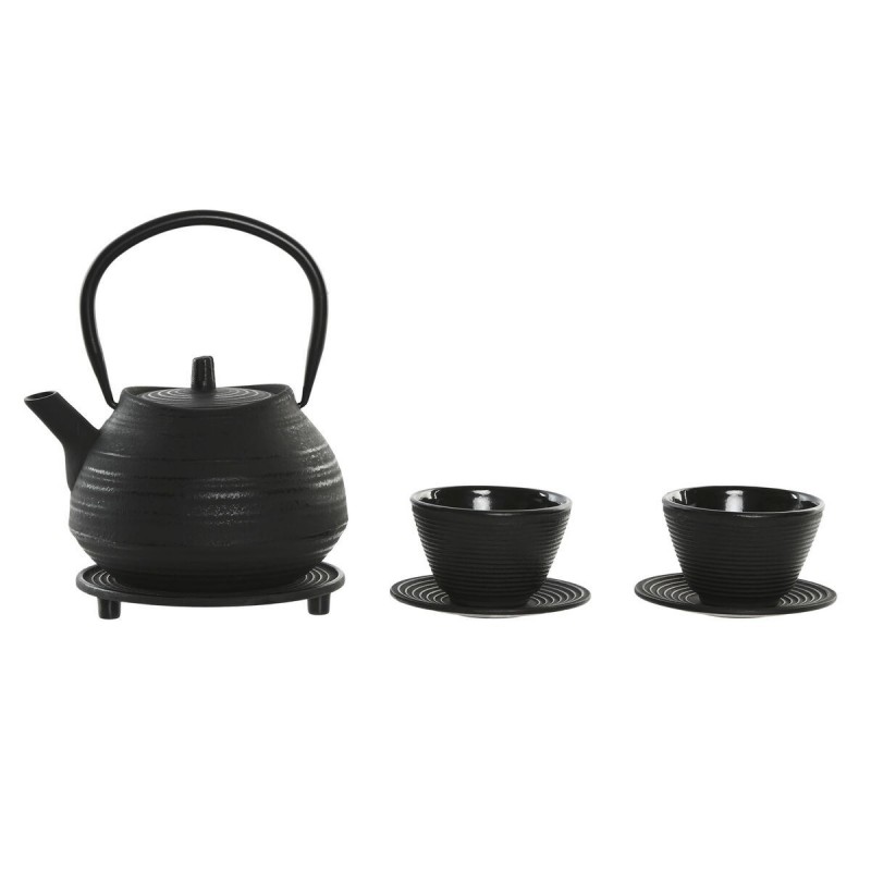 Teiera Home ESPRIT Nero Acciaio inossidabile Ferro 800 ml