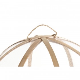 Copripiatti Home ESPRIT Bambù 35 x 35 x 22 cm