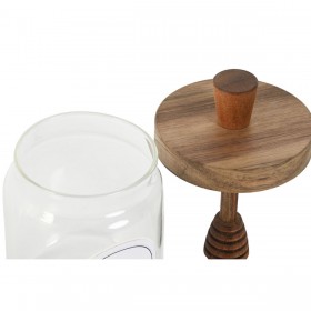 Barattolo Home ESPRIT Trasparente Naturale 500 ml