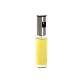 Oliera Home ESPRIT Trasparente Acciaio inossidabile Cristallo 100 ml 4 x 4 x 18,3 cm