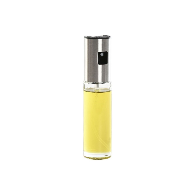 Oliera Home ESPRIT Trasparente Acciaio inossidabile Cristallo 100 ml 4 x 4 x 18,3 cm