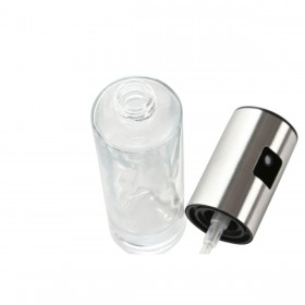 Oliera Home ESPRIT Trasparente Acciaio inossidabile Cristallo 100 ml 4 x 4 x 18,3 cm