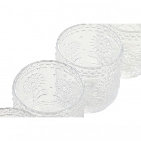 Set di Bicchieri Home ESPRIT Trasparente Cristallo Con rilievo 360 ml (6 Unità)