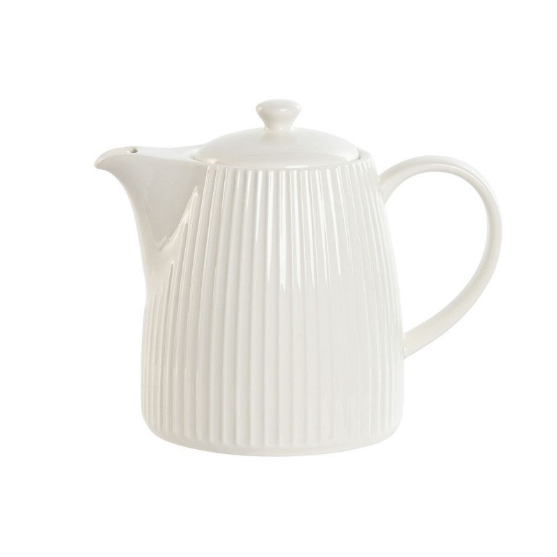 Teiera Home ESPRIT Bianco Porcellana 1 L