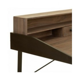 Scrivania Alexandra House Living Marrone Legno Ferro Lamiera Legno di abete 60 x 95 x 130 cm