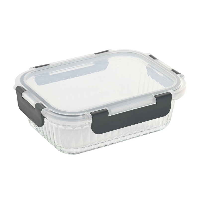 Porta pranzo Home ESPRIT Trasparente polipropilene Vetro Borosilicato 640 ml