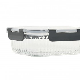 Porta pranzo Home ESPRIT Trasparente polipropilene Vetro Borosilicato 640 ml