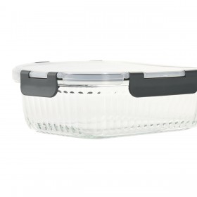 Porta pranzo Home ESPRIT Trasparente polipropilene Vetro Borosilicato 1,5 L