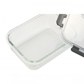 Porta pranzo Home ESPRIT Trasparente polipropilene Vetro Borosilicato 1,5 L