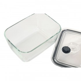 Porta pranzo Home ESPRIT Trasparente polipropilene Vetro Borosilicato 1,5 L