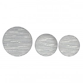Servizio di Piatti Home ESPRIT Azzurro Porcellana Righe Mediterraneo 18 Pezzi