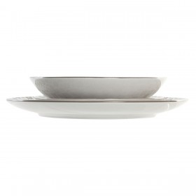 Servizio di Piatti Home ESPRIT Beige Porcellana Moderno 18 Pezzi