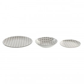 Servizio di Piatti Home ESPRIT Beige Porcellana Moderno 18 Pezzi