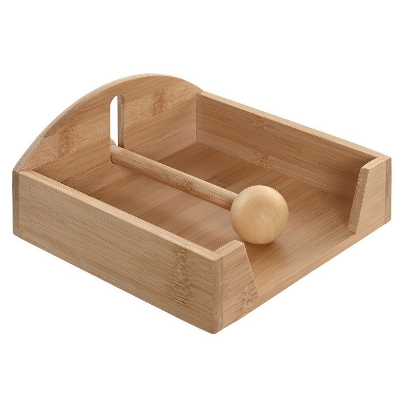 Portatovagliolo Home ESPRIT Naturale Bambù 19 x 21 x 8,8 cm