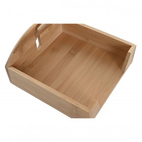 Portatovagliolo Home ESPRIT Naturale Bambù 19 x 21 x 8,8 cm