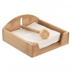 Portatovagliolo Home ESPRIT Naturale Bambù 19 x 21 x 8,8 cm