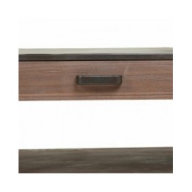 Tavolino da Caffè Alexandra House Living Marrone Legno Ferro Lamiera Legno di abete 62 x 41 x 120 cm