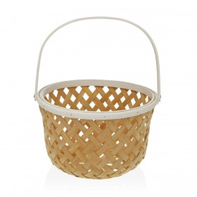 Portafrutta Versa Bianco Legno di abete Bambù (28,5 x 35 x 28,5 cm)