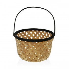 Portafrutta Versa Nero Bambù (28,5 x 35 x 28,5 cm)