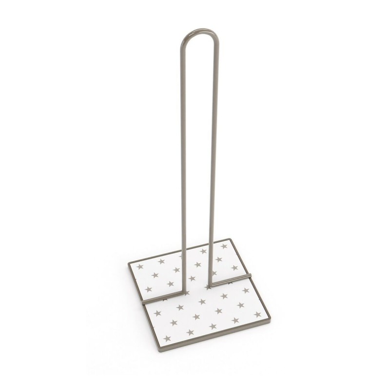 Portarotolo di Carta da Cucina Versa Stelle Metallo Acciaio Legno MDF (16,5 x 31 x 13 cm)