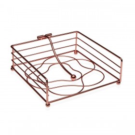 Portatovagliolo Versa Metallo Acciaio 18,5 x 6,8 x 18,5 cm Multicolore