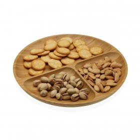 Vassoio per aperitivi Versa Bambù 25 x 2 x 25 cm