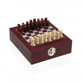 Set di Accessori per il Vino Versa Scacchi Cristallo ABS Legno MDF 16,8 x 5,1 x 14,78 cm