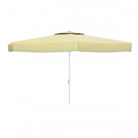 Marbueno Ombrellone Alluminio 8 Stecche D270 cm Poliestere Bianco Giardino, Piscina e Terrazza 10182