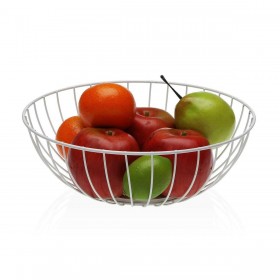 Portafrutta Versa Bicicletta Metallo Acciaio Legno MDF 28 x 10 x 28 cm