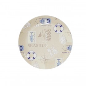 Piatto da pranzo Versa Seaside Polietilene RPET Ø 25 cm