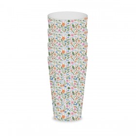 Set di Bicchieri Versa Polietilene RPET Fiori 4 Pezzi